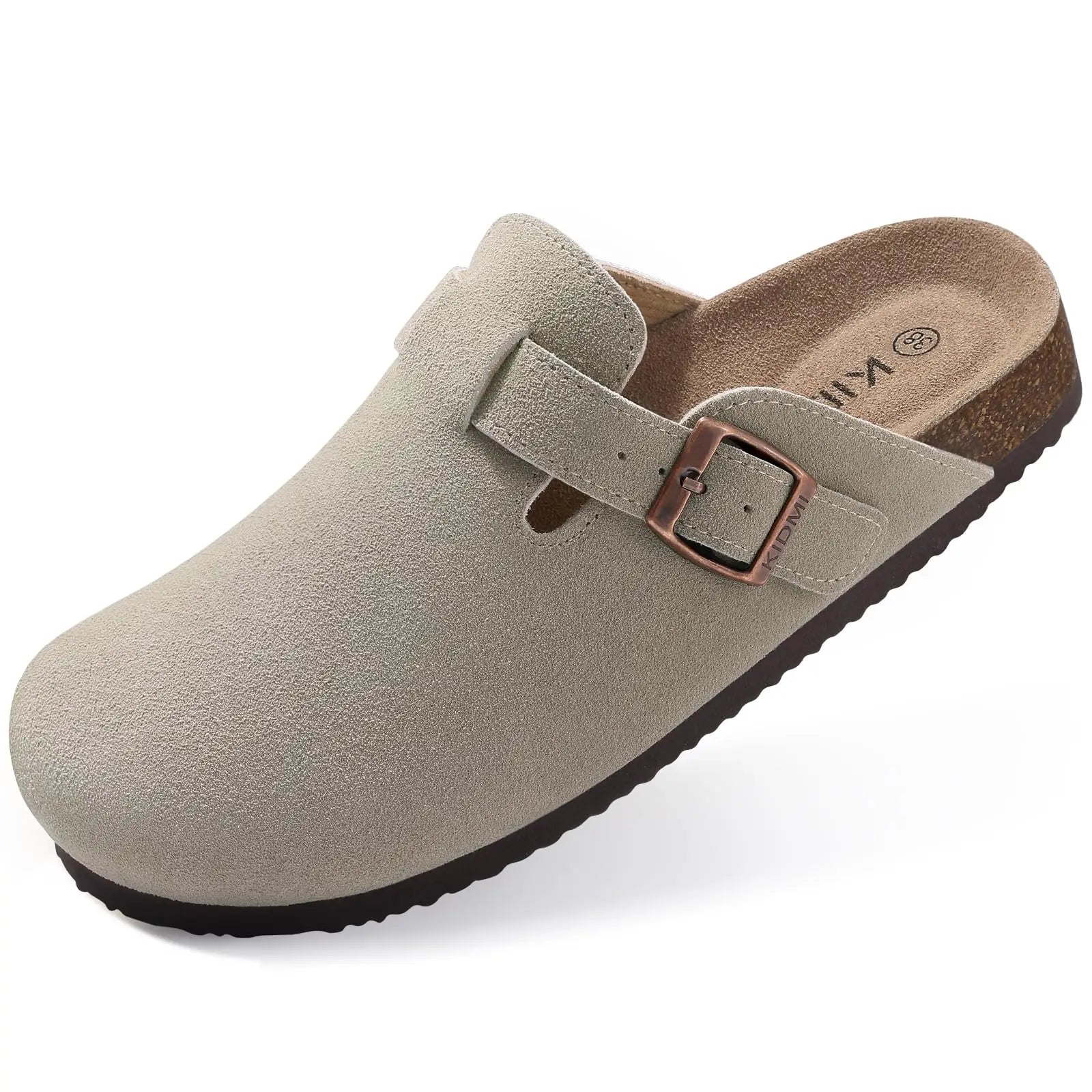 Evshine 2024 Women Cork Slides Classic Clogs For Women Fashion Mules Indoor Home Cork Suede Slippers Outdoor Soft Beach Slippers -