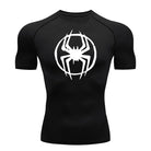 Men's Spider-man pattern compression shirt -