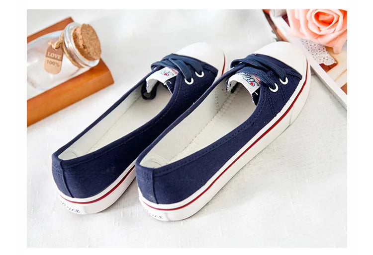 2023Sneakers Shoes for Women Zapatillas Mujer Solid Sapatilha Feminina Zapatilla Tenis Feminino Lace-up White Chaussures Plates -