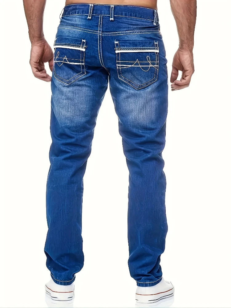 Men's Casual Breathable Cozy Denim Jeans -