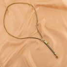 Niche design sense two wear zipper collarbone necklace women's -