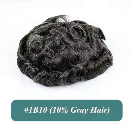 Achieve a seamless look with this natural hairline lace front male wig—ash blonde to brown shades, breathable 100% human hair, featuring lace & PU cap for a comfortable, realistic fit! -