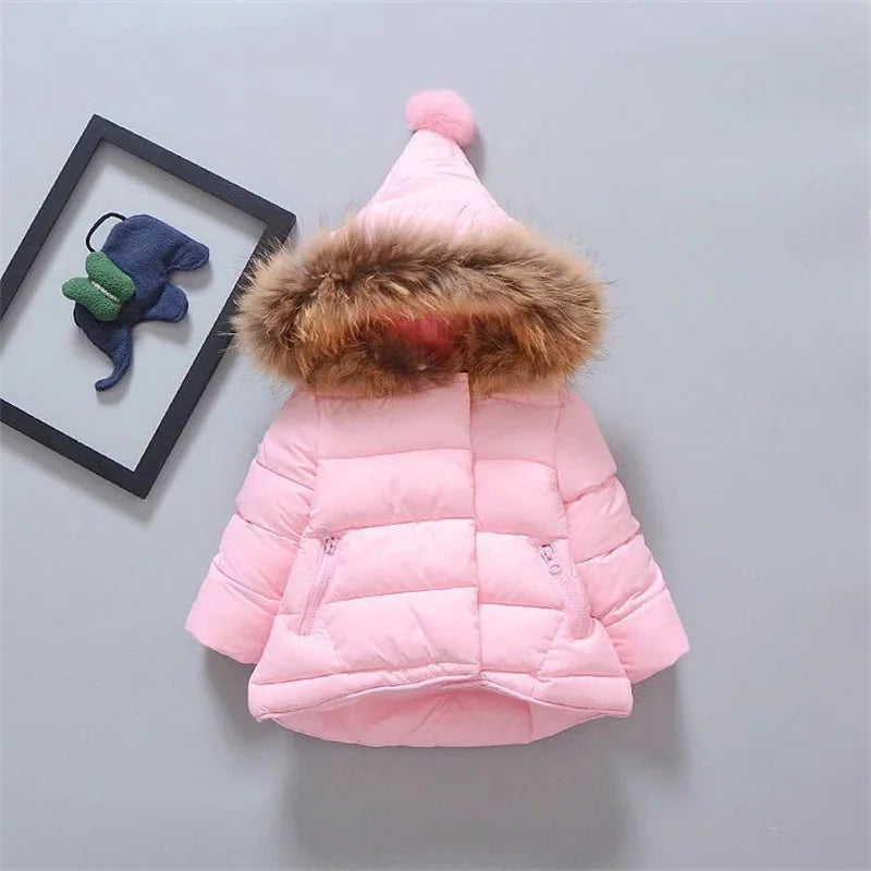 Keep your little one snug and stylish this winter with our new warm down jacket—perfect for baby girls and boys! -