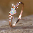Rose Gold Silver Color Rings -