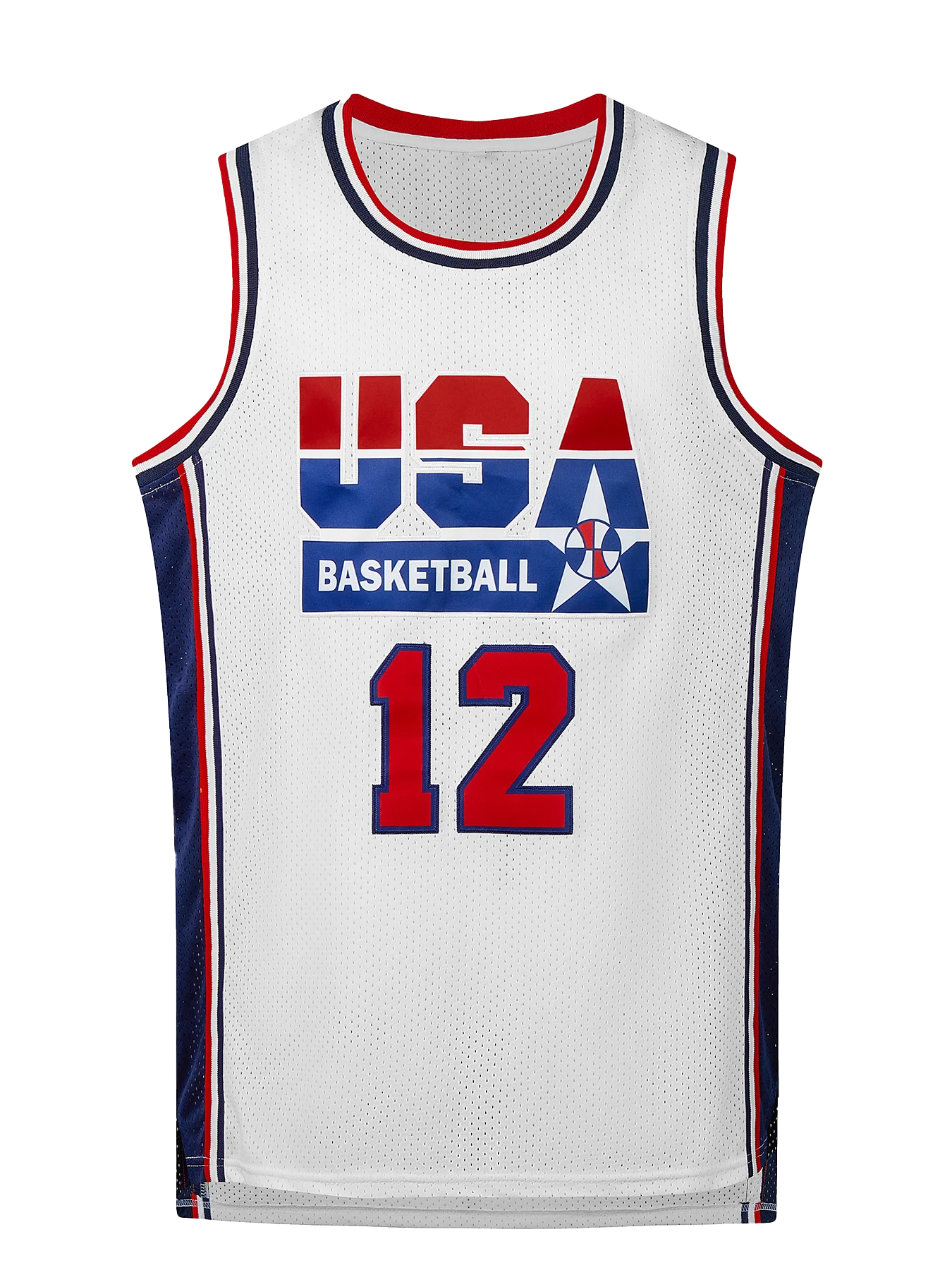 Men's Embroidered Team USA Basketball Jerseys (Throw Back) -