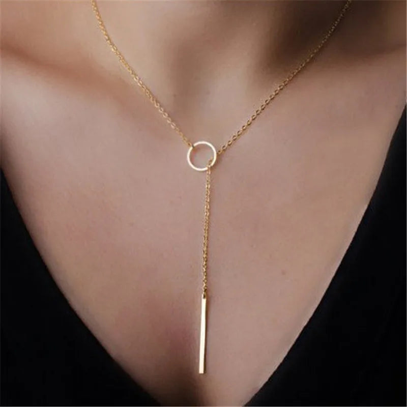 Simple Pearl Beads Necklace -