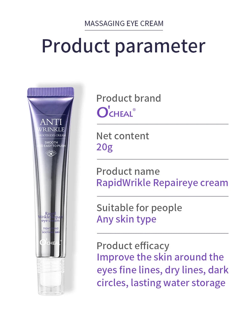 Revitalize your under-eye area with this anti-wrinkle and dark circle eye cream roller massager. The moisturizing formula and cooling roller can help reduce puffiness, and leave you with bright and refreshed eyes. -