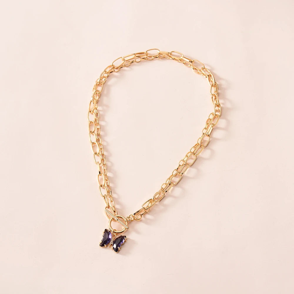 Multilayer Vintage Butterfly Necklace For Women -