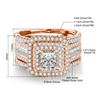 2PCS Moissanite Rings -