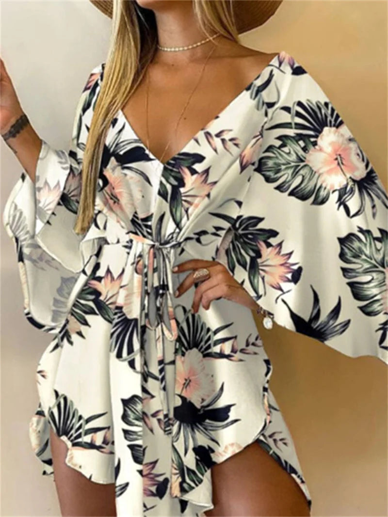 Women V-Neck Dress -