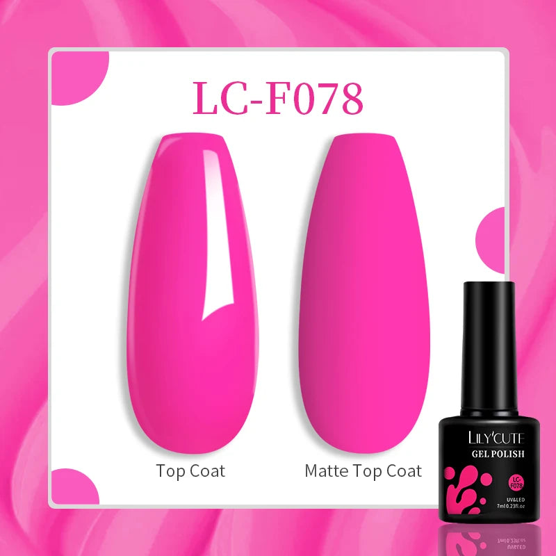 Explore your creativity with this comprehensive set of 129 colors of 7ML nail gel polish. Perfect for nail art enthusiasts, these semi-permanent colors allow for endless possibilities and stylish designs. -
