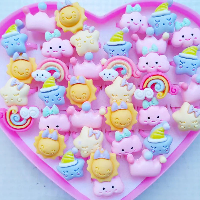 10pcs/lot Children's Cartoon Rings -
