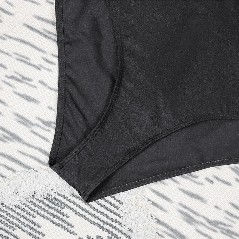 One Shoulder Swimsuit Women Swimwear 2025 Sexy Bikinis Female Biquini Hollowen Swim Suits Cut Out Bodysuit Bathingsuit Beachwear -