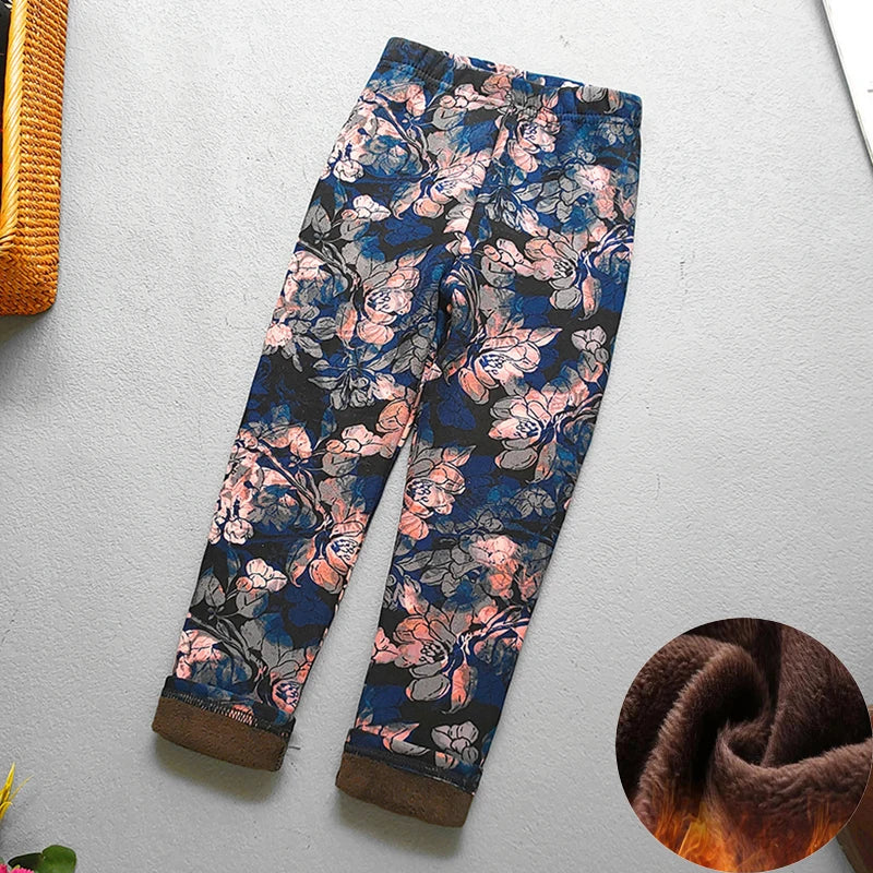 Baby Girl Clothes Kid Legging Girl Winter Autumn Thick Warm Cartoon Leggings Pants Boys Girls Leggings Plus Velvet Trousers -