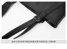 Soft Leather Tote Bag for Men Japanese Korea Style Business Casual Street Handbag Male Large Capacity Zipper Laptop Underam Bags -