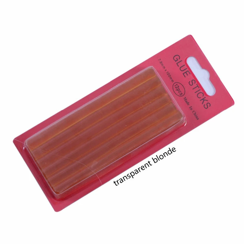 Glue for hair extensions 0.7*10cm Keratin Glue Sticks Hot Melt Glue Sticks To Make Hair Tress Glue Sticks 3 Colors Optional -