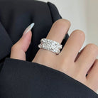 Sterling Silver Hollow Out Rings -