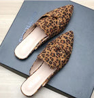 Female Simple Sewing Plain Shoes Outdoor Pointy Toe Slides Camel Blue Soft Sole Wide Fitting 48-33 2022 New Arrivals De Mujer -