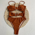 One-Piece Swimwear Summer Bathing Suit Women On Holiday New Swimsuit Bathing Suit Splice Color Beachwear Bikini -