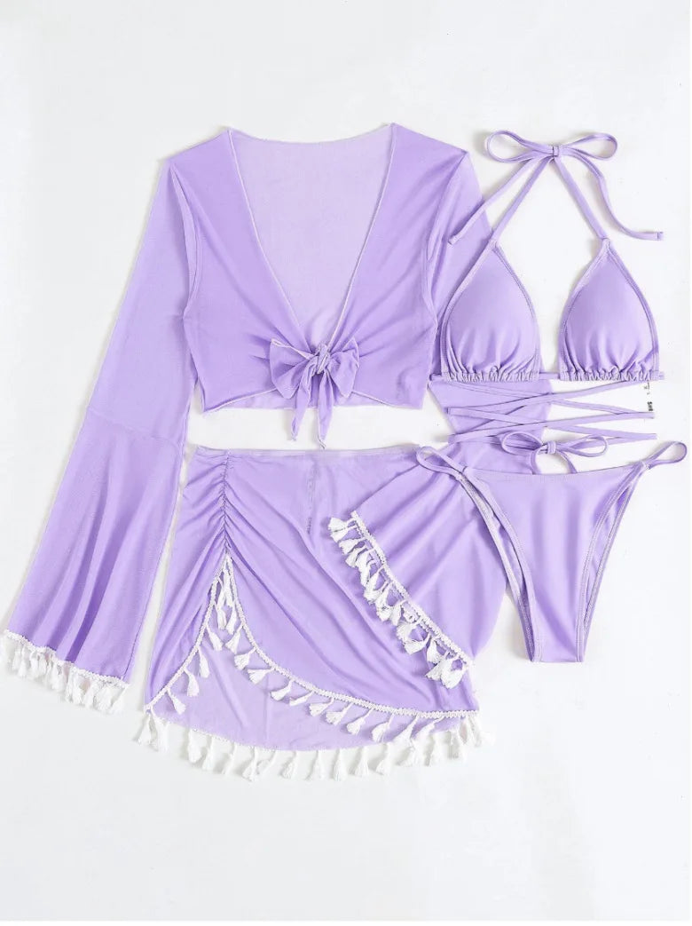 Swimwear Woman Swimsuit Cover Up Bikini Sets -