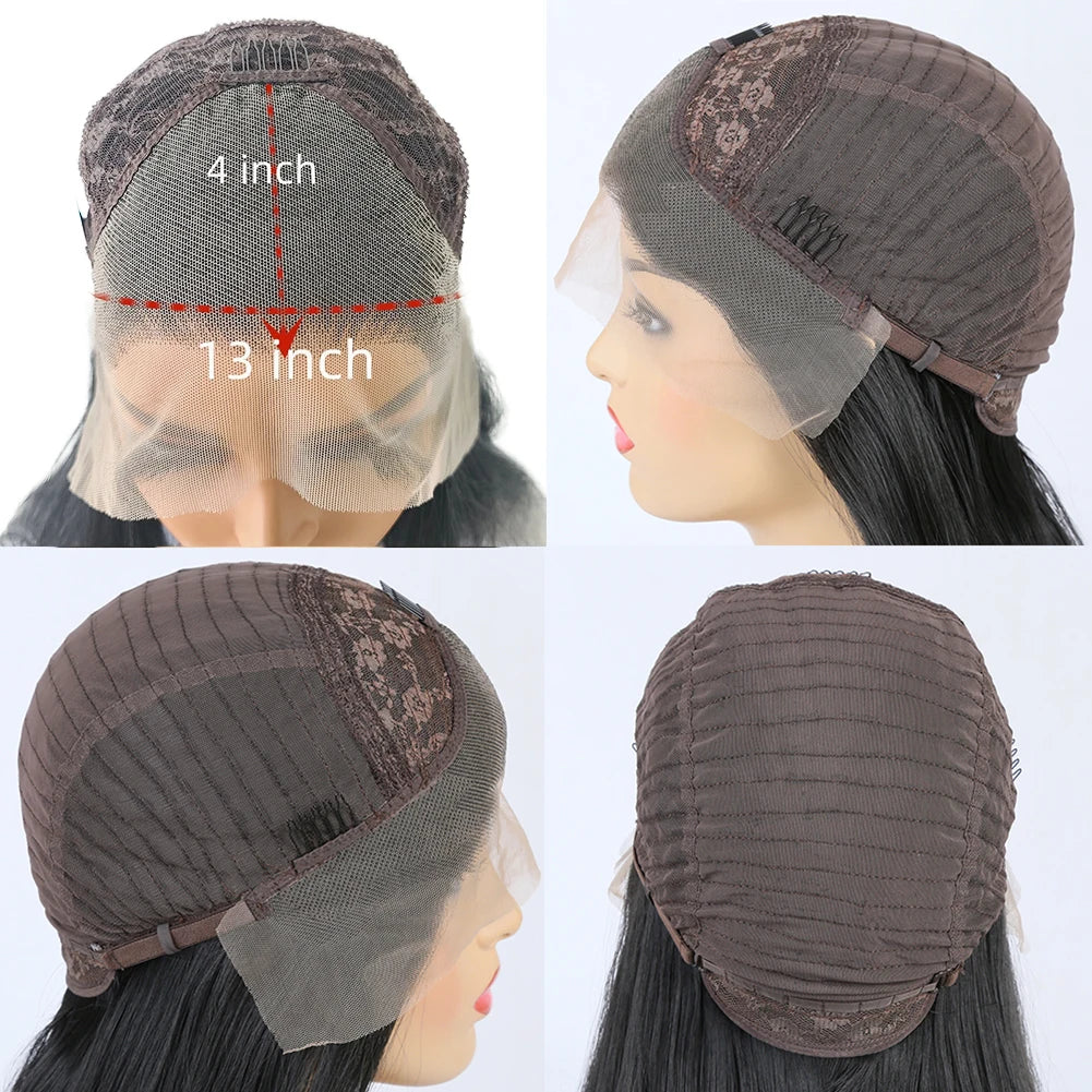 Enhance your style with this 13x4 lace front braided box braids wig—a fashionable and versatile choice for a trendy and chic hairstyle. -