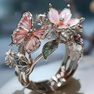 Aesthetic Flower Butterfly Rings -