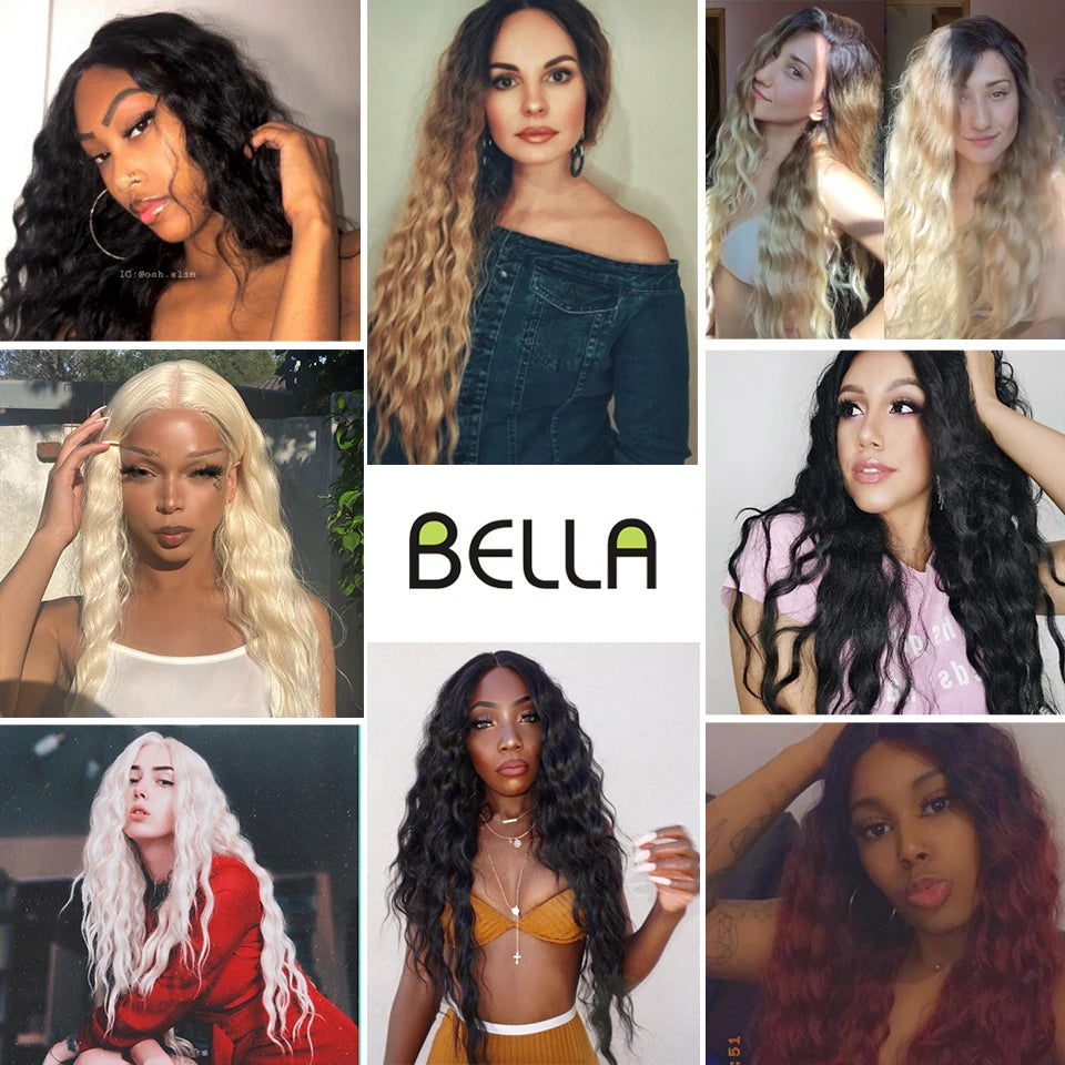 Make a bold statement with this 30-inch synthetic lace front wig featuring deep wave curly blonde hair with pink accents—perfect for cosplay and standout style! -