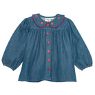 Kids Girls Clothes 25AW New Toddler Cute Bow Strawberry Printed Dresses Denim Vest Dress Jeans Children Clothing -