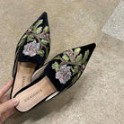 Women Luxury Fashion Elegant Pointed Toe Slides -