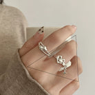 Sterling Silver Hollow Out Rings -