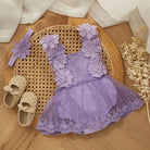 Dress your little one to impress with this adorable party romper for baby girls—perfect for special occasions and celebrations! -