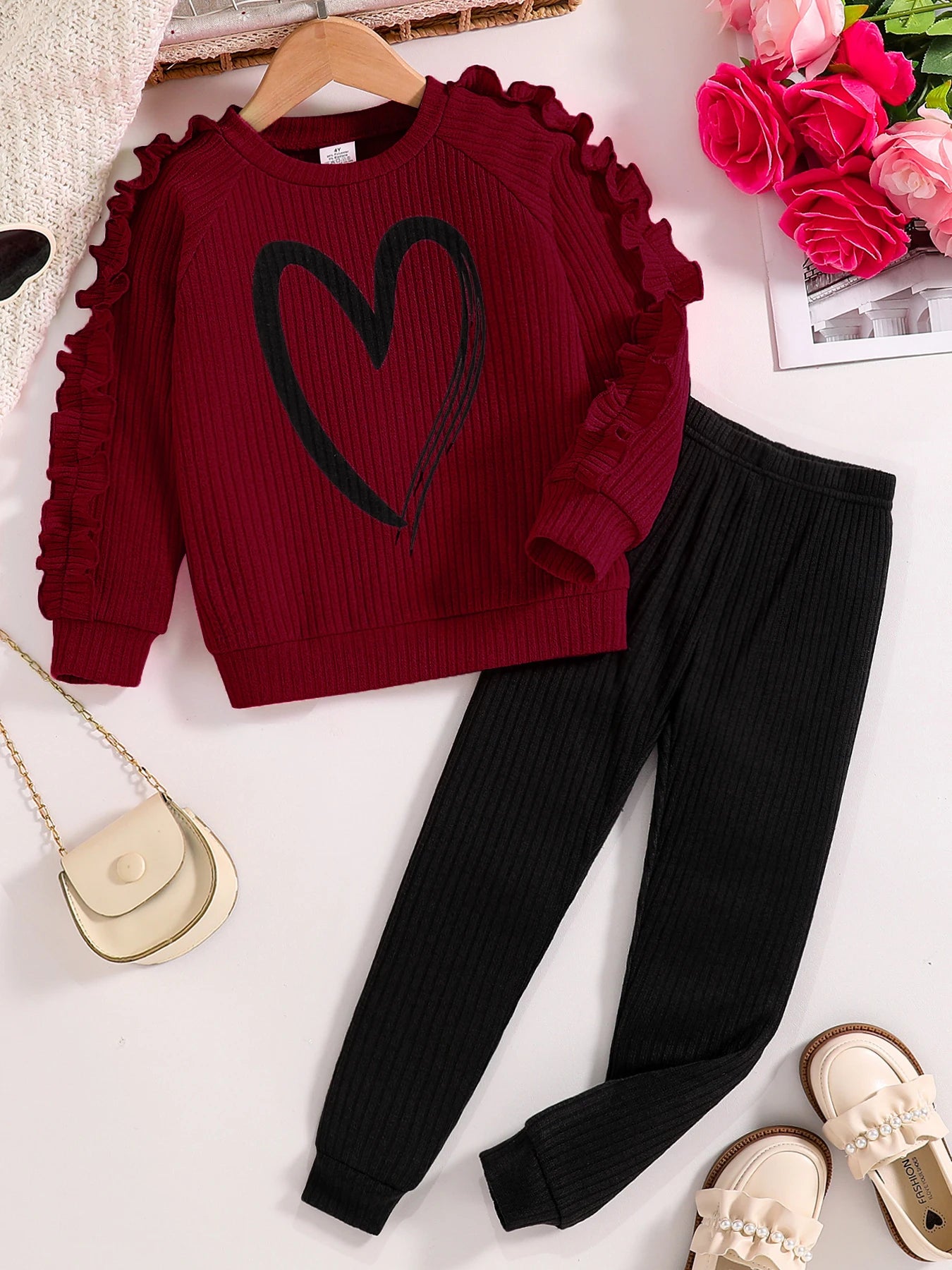 Casual pants two-piece girls -