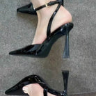Shoes for Women 2025 Fashion Summer Pointed Toe High Heels Sexy Ankle Strap Evening Party Sandal Sweet with Ankle Buckle Strap -