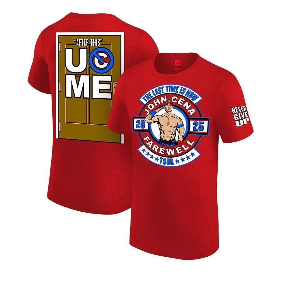John Cena Wrestling Men's T-Shirt Summer Outdoor Sports Fitness Unisex Tops Casual O-Neck Short Sleeve Tee Casual Men Clothing -