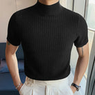 casual simple knitted base T-shirt -