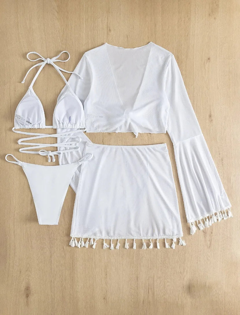 Swimwear Woman Swimsuit Cover Up Bikini Sets -