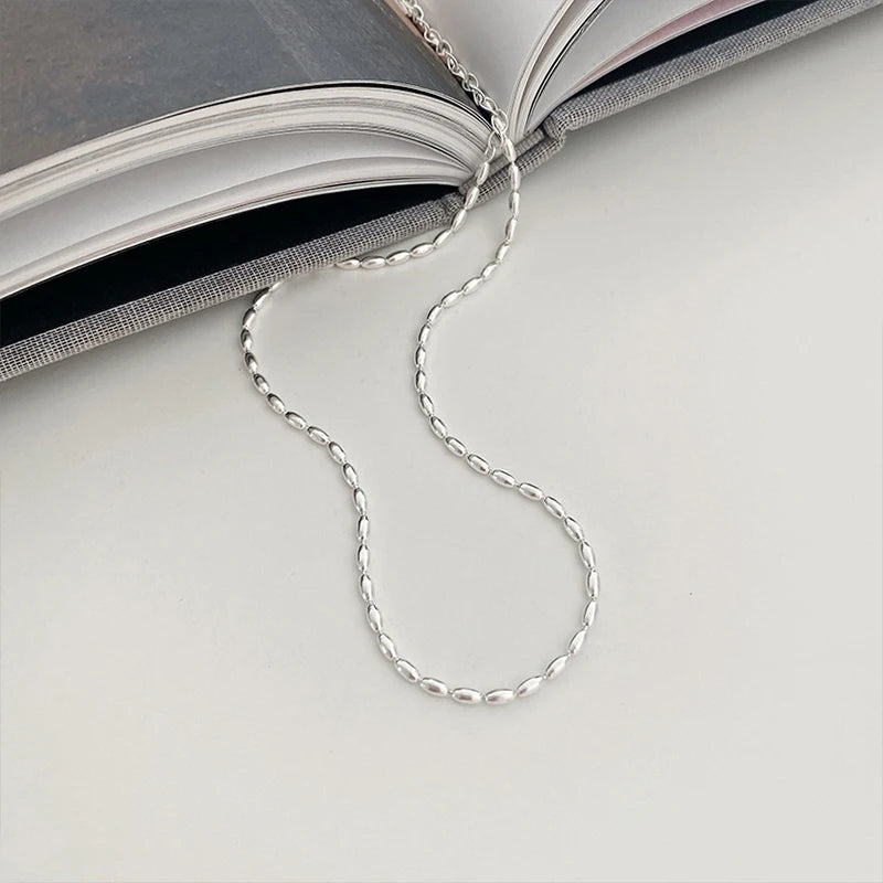 Sterling Silver Necklace Shiny -