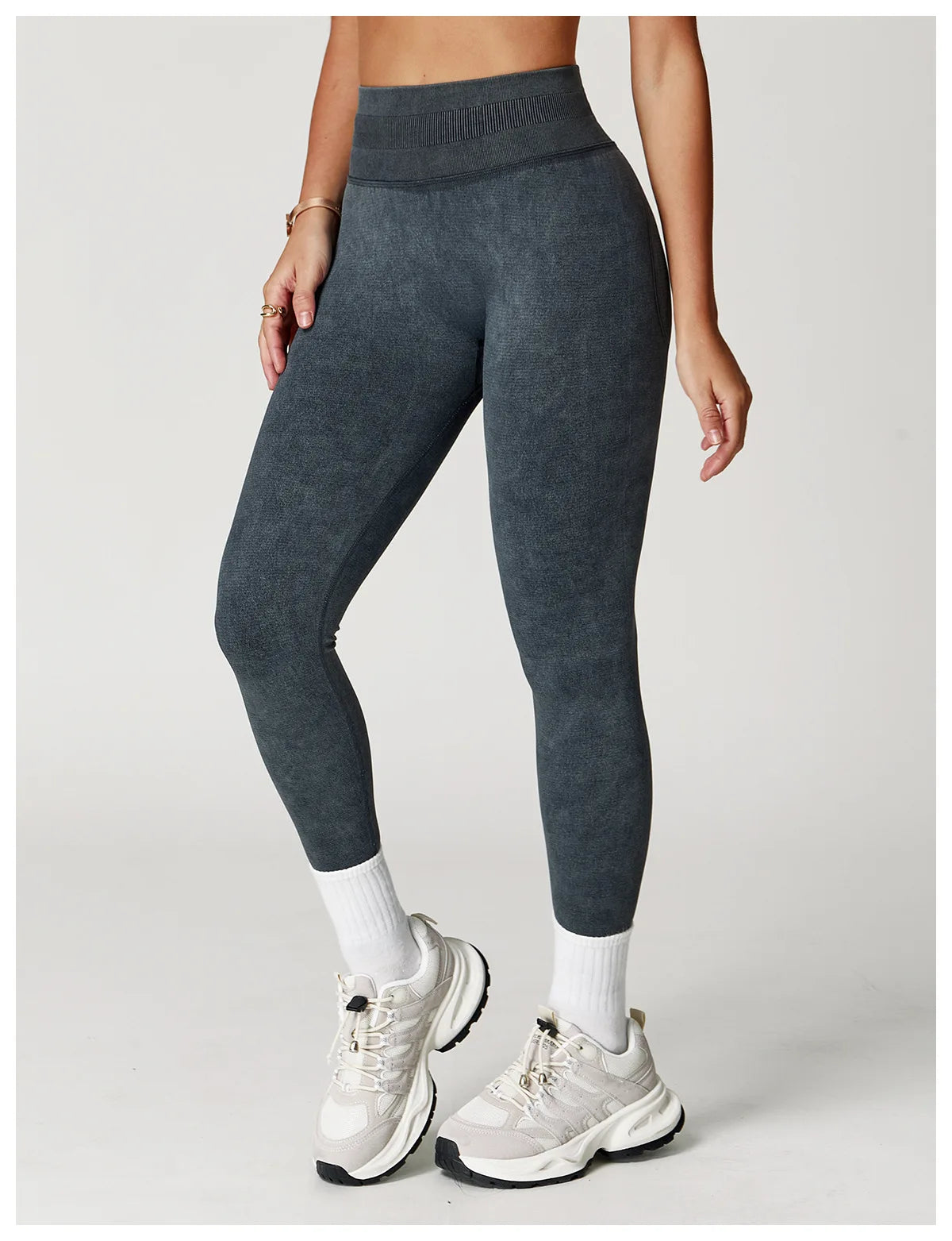 Yoga Pants Impact Leggings Women SeamlessStay comfortable and supported during workouts with these seamless high-waist ribbed yoga leggings for women—perfect for the gym and everyday activewear! -