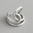 Sterling Silver Hollow Out Rings -