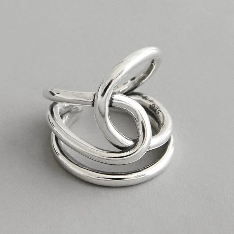Sterling Silver Hollow Out Rings -