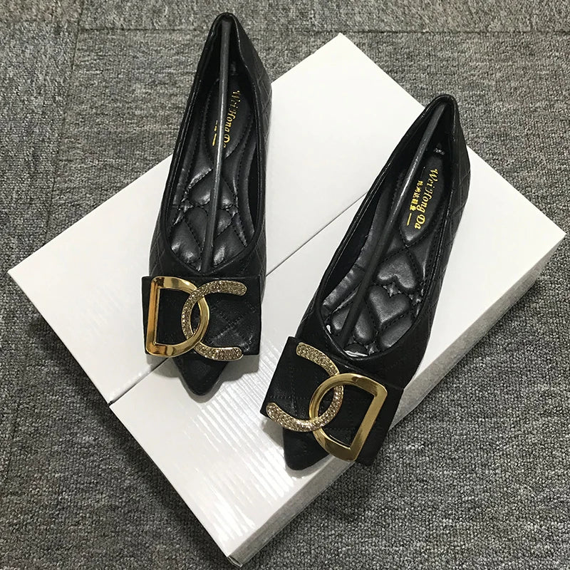 Pointed Flat Loafers -