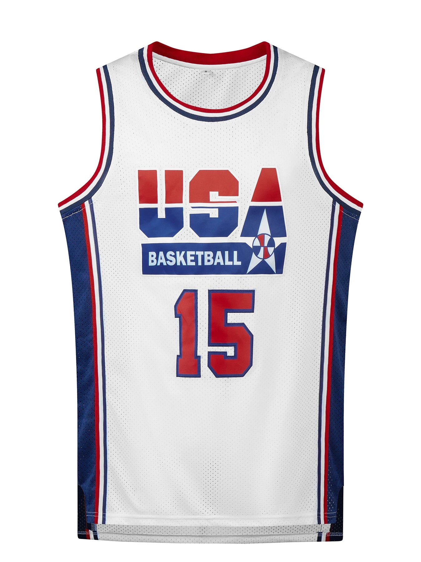 Men's Embroidered Team USA Basketball Jerseys (Throw Back) -