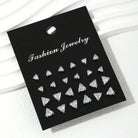 12 Pairs Of Luxurious, Simple, Shiny, And Caring Zirconia Decorative Earrings -