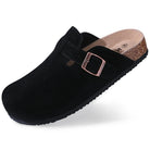 Evshine 2024 Women Cork Slides Classic Clogs For Women Fashion Mules Indoor Home Cork Suede Slippers Outdoor Soft Beach Slippers -