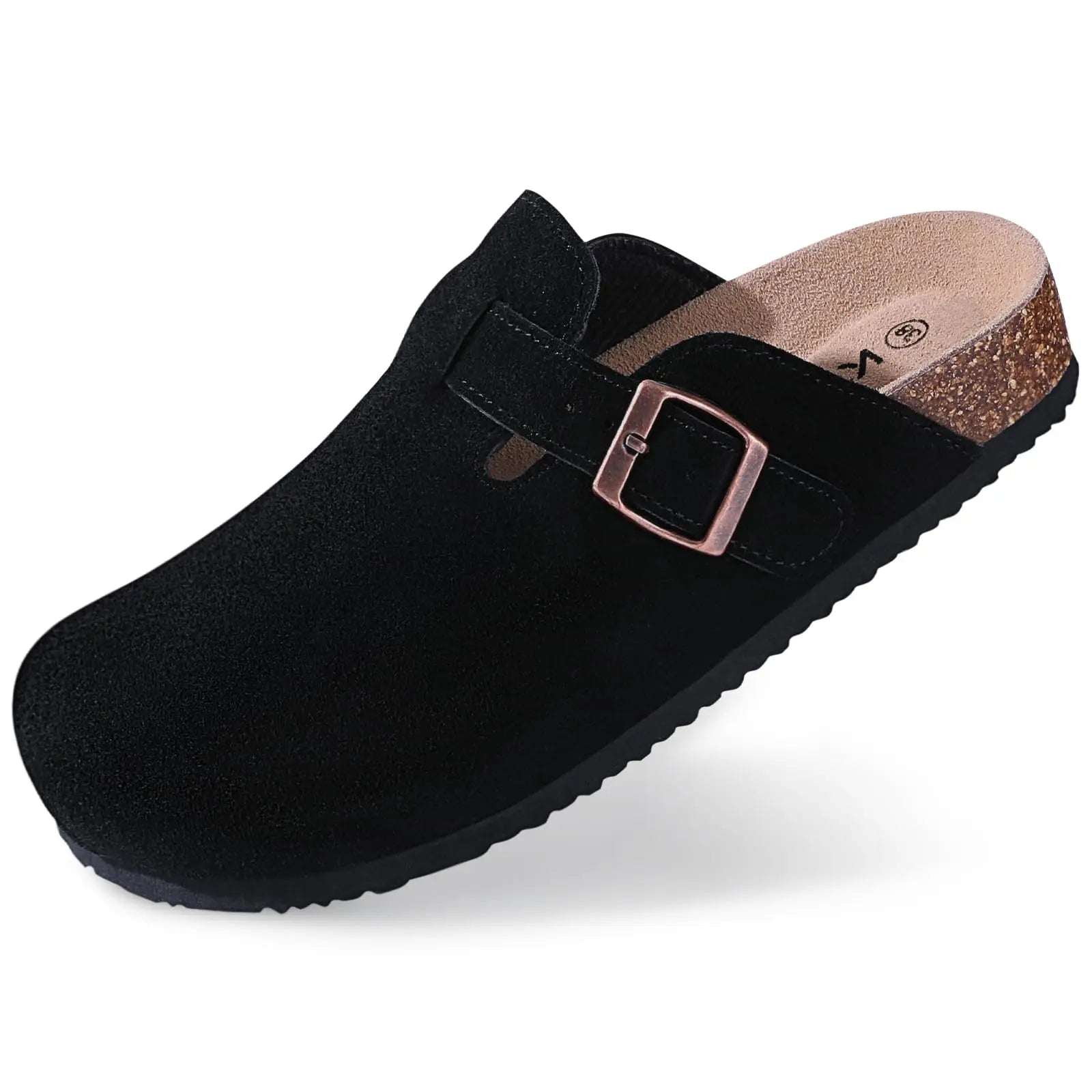 Evshine 2024 Women Cork Slides Classic Clogs For Women Fashion Mules Indoor Home Cork Suede Slippers Outdoor Soft Beach Slippers -