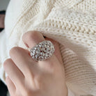 Sterling Silver Hollow Out Rings -
