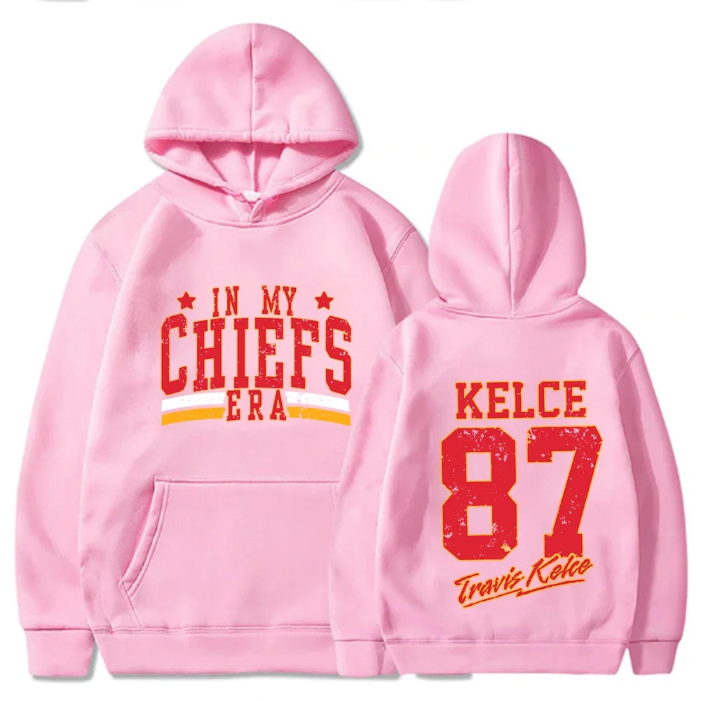 Chiefs Era Sweatshirt Kelce 87 -