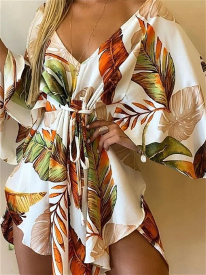 Women V-Neck Dress -