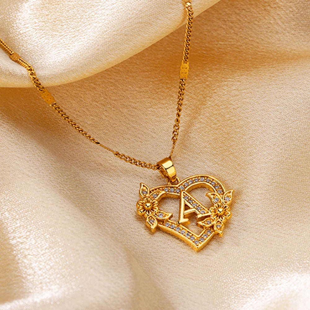 Initial Letter Necklaces -