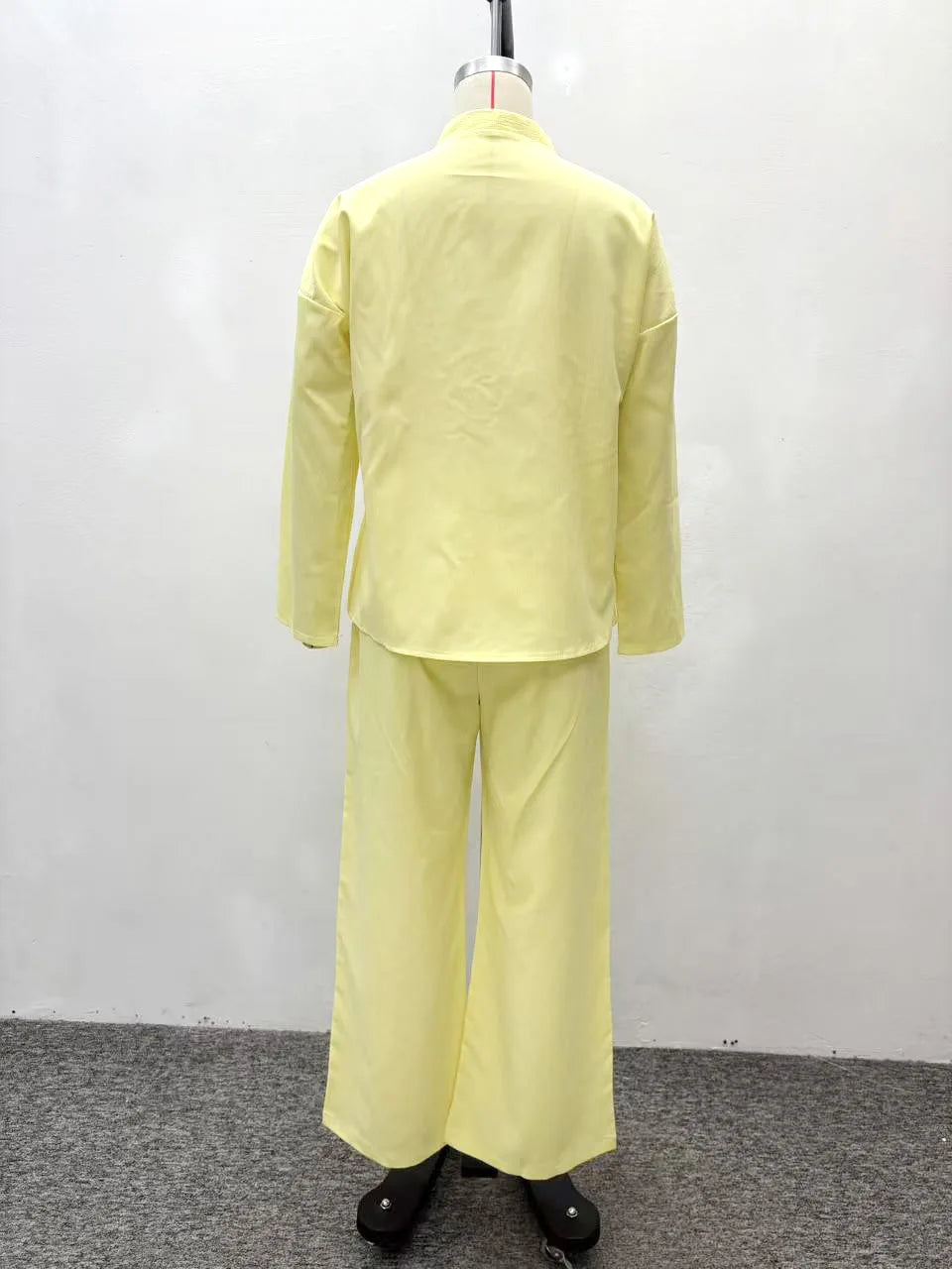 Wide Leg Pants Suit -
